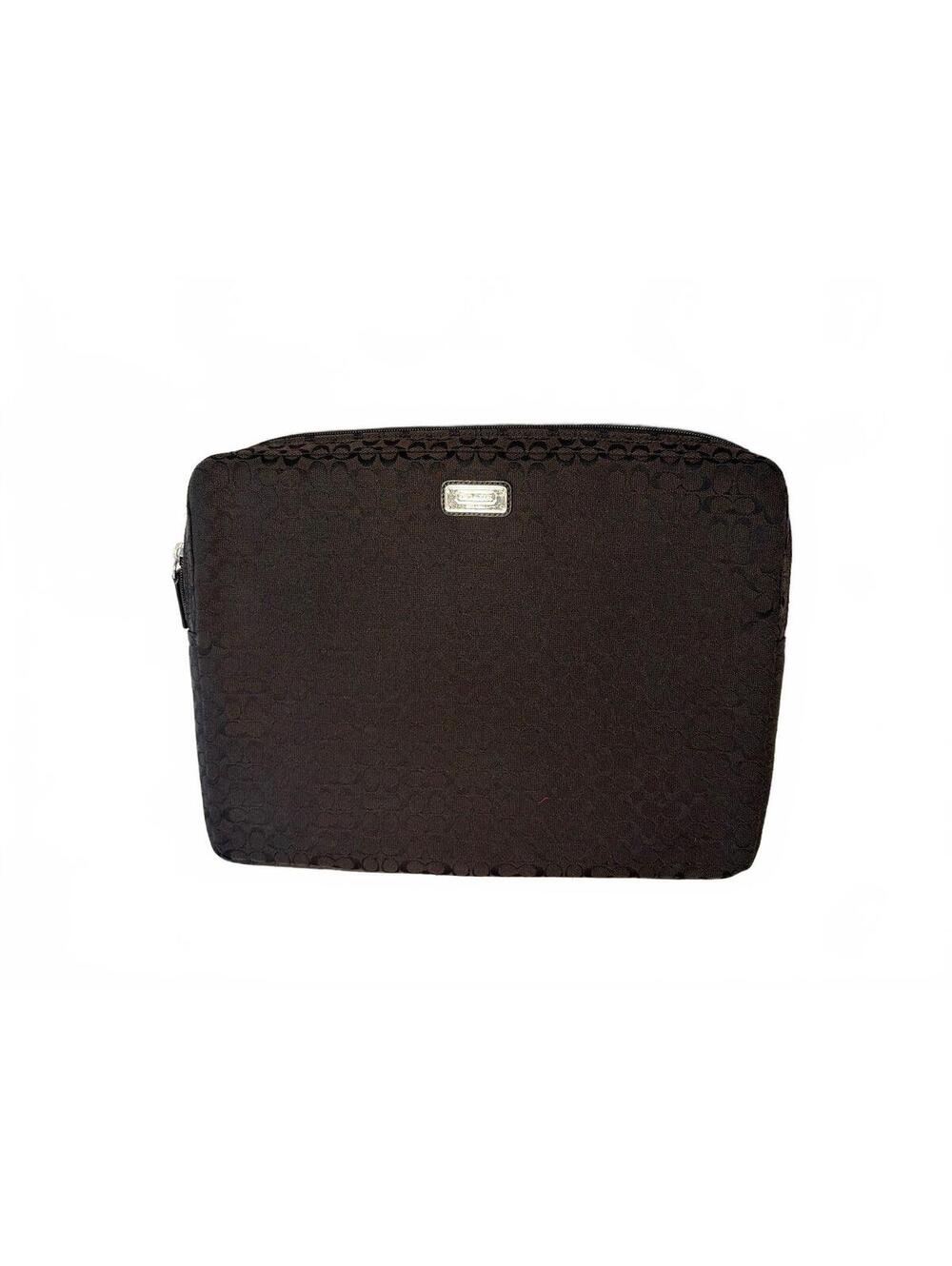 Coach Laptop Bag Black/green Interior Signature Monogram C